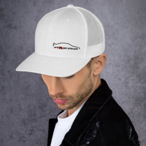ATROC Trucker Cap with Small Logo (White)