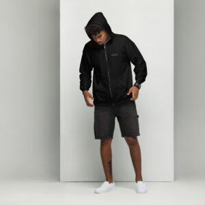 ATROC Zipped Hoodie Black (Unisex)